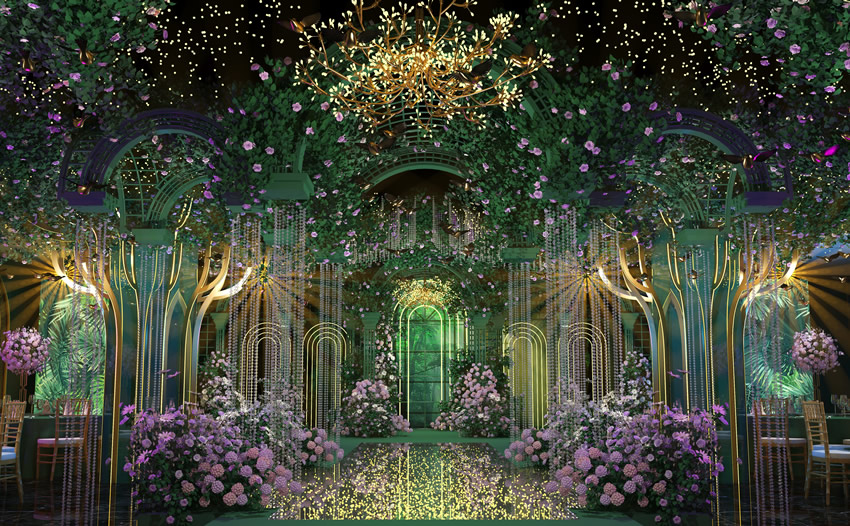 镇坪奇妙森林婚礼堂效果展示