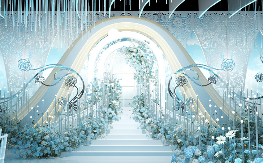 镇坪釡香烙馍村水晶厅效果展示